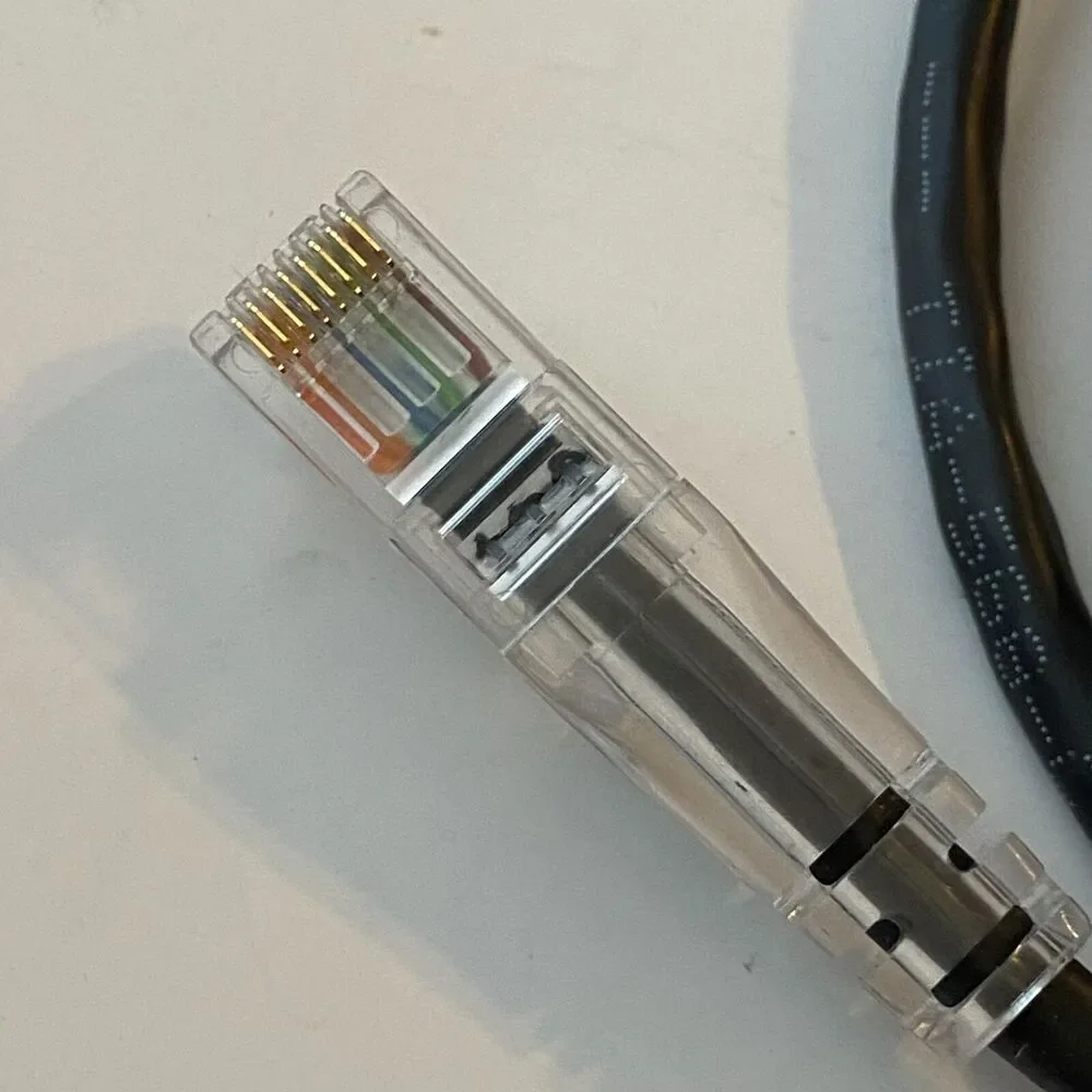 AWG CAT 5 E Stranded CM 75C E107890 Ethernet Cable Black